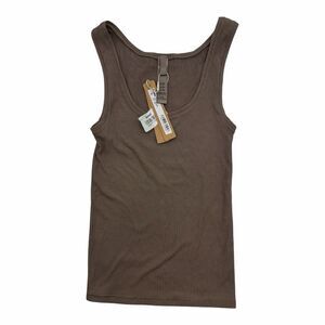 Brand New Skims Women's Size XXS 2XS Amethyst Ribbed Knit Tank Top Shirt